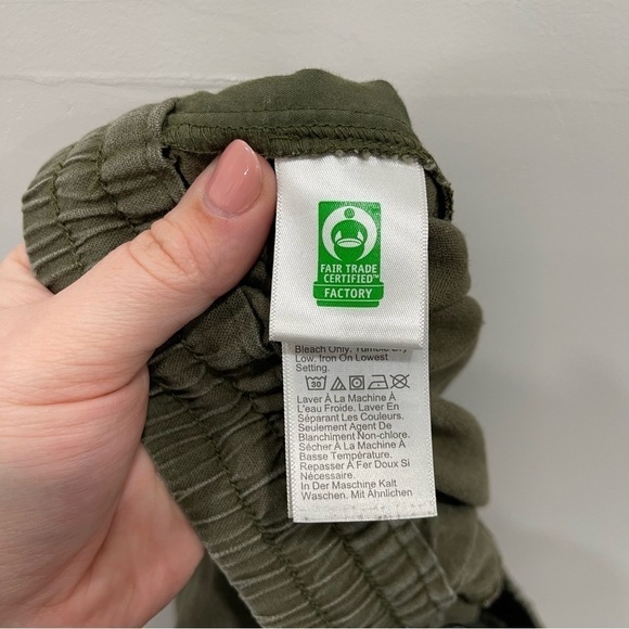 J. Crew Linen Cotton Drawstring Pants Size 0 - Picture 7 of 10